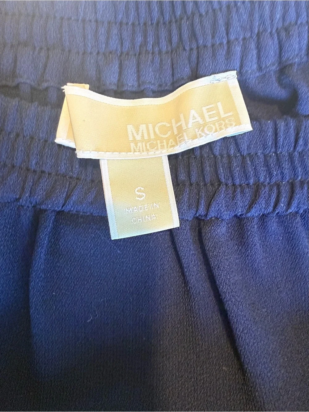 Michael Kors Navy Polka Dot Ruffle Skirt Size S - Picture 3 of 4